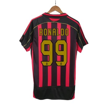 Men's RONALDO #99 AC Milan Home Retro Soccer Jersey 2006/07 Men's RONALDO #99 AC Milan Home Retro Soccer Jersey 2006/07