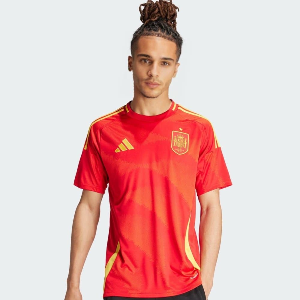 Men's Spain Home Replica Soccer Jersey EURO 2024