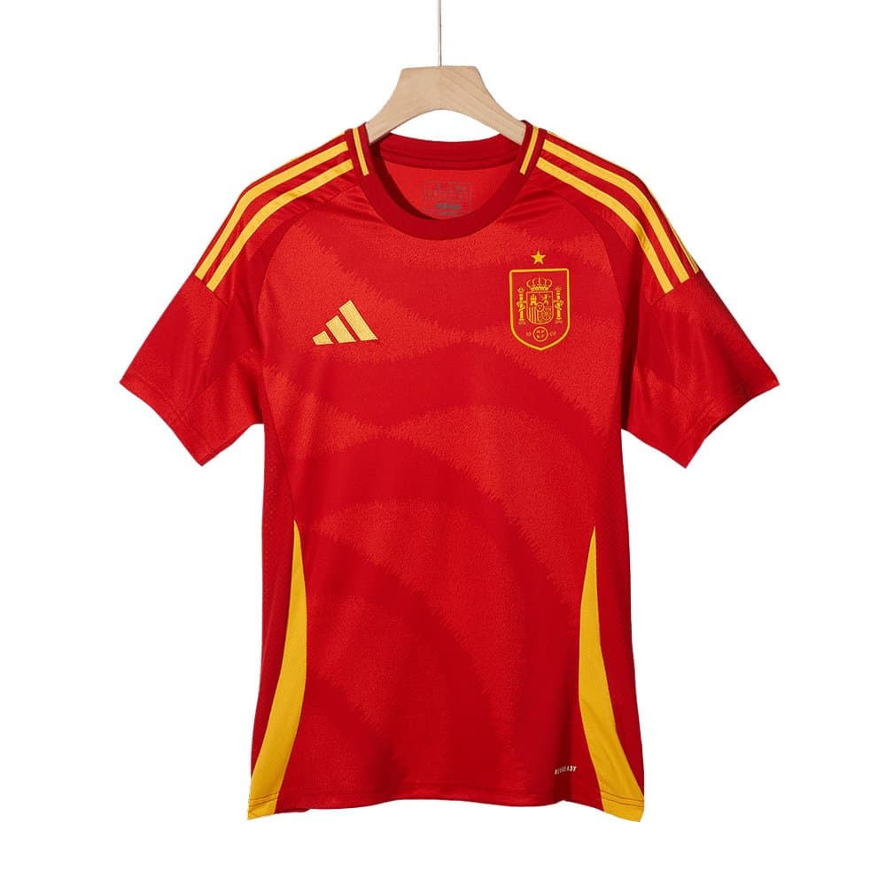 Men's Spain Home Replica Soccer Jersey EURO 2024
