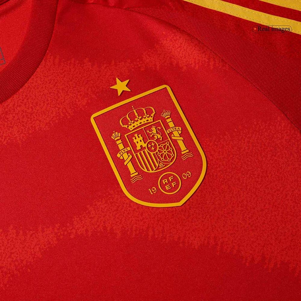 Men's Spain Home Replica Soccer Jersey EURO 2024