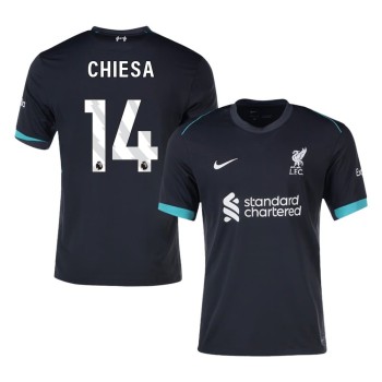 Men's CHIESA #14 Liverpool Away Replica Soccer Jersey 2024/25