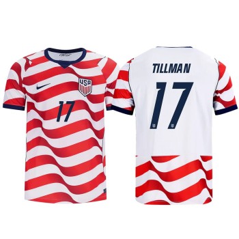Kid's Malik Tilman #17 USA Home Stadium Replica Jersey World Cup 2026