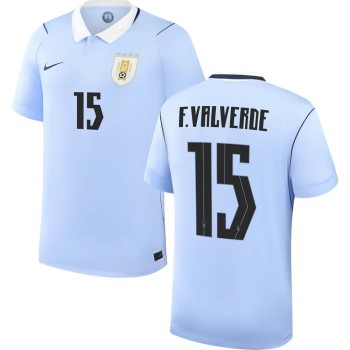 Men's F.VALVERDE #15 Uruguay Home Replica Jersey World Cup 2026 Men's F.VALVERDE #15 Uruguay Home Replica Jersey World Cup 2026