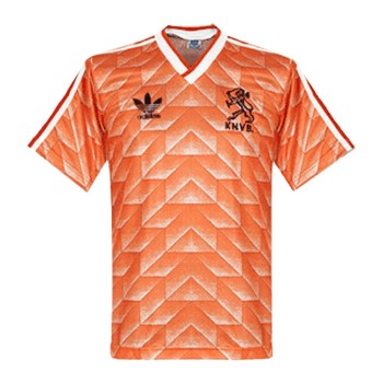 Men's Netherlands Home Retro Soccer Jersey 1988
