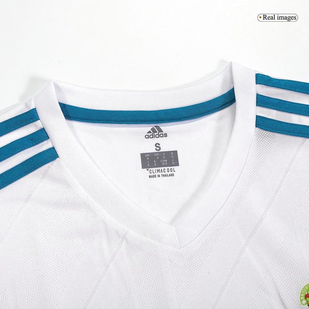 Men's SERGIO RAMOS #4 Real Madrid Home Retro Soccer Jersey 2017/18