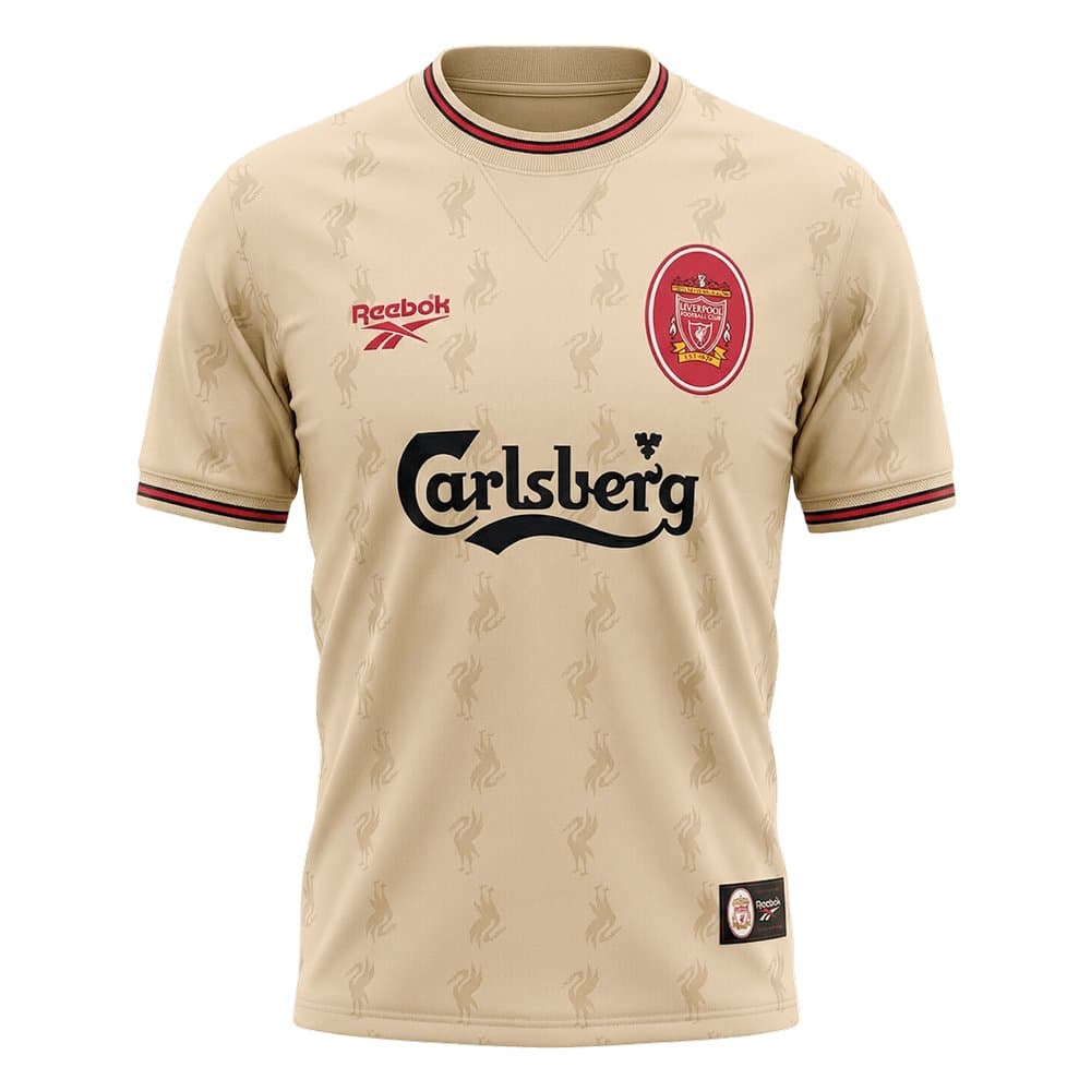Men's Liverpool Away Retro Soccer Jersey 1996/97