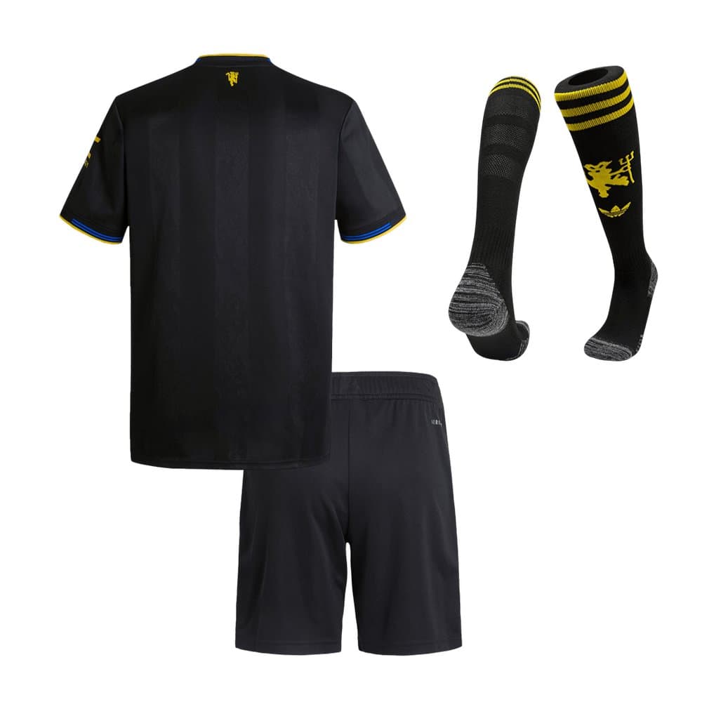 Kid's Manchester United Third Away Soccer Jersey Full Kit 2025/26 Kid's Manchester United Third Away Soccer Jersey Full Kit 2025/26