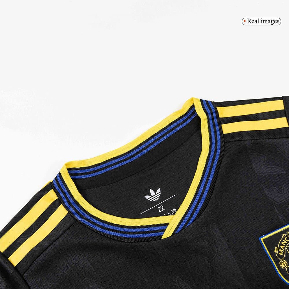 Kid's Manchester United Third Away Soccer Jersey Full Kit 2025/26 Kid's Manchester United Third Away Soccer Jersey Full Kit 2025/26