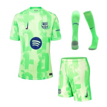 Men's Barcelona Third Away Jersey Full Kit- (Spotify Logo Without Text) 2024/25