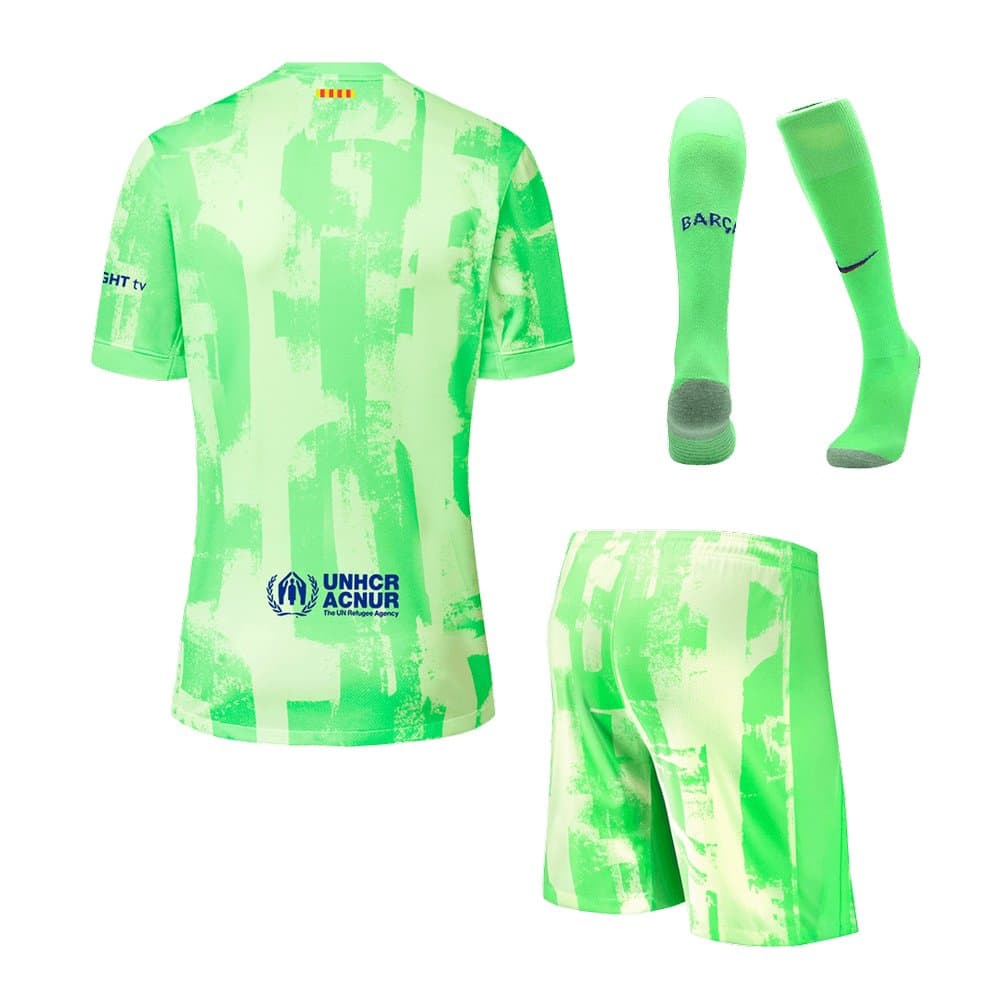 Men's Barcelona Third Away Jersey Full Kit- (Spotify Logo Without Text) 2024/25