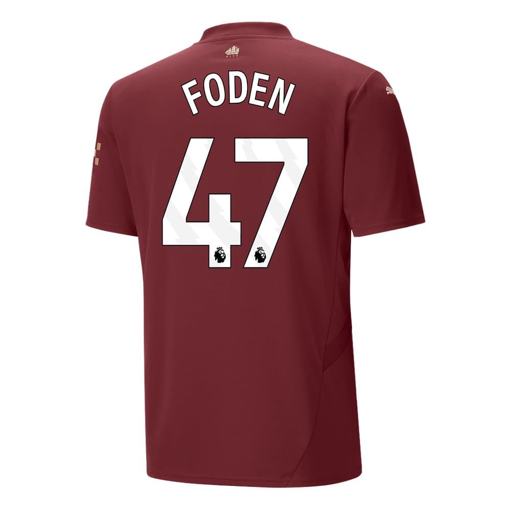 Men's FODEN #47 Manchester City Third Away Replica Soccer Jersey 2024/25 Men's FODEN #47 Manchester City Third Away Replica Soccer Jersey 2024/25