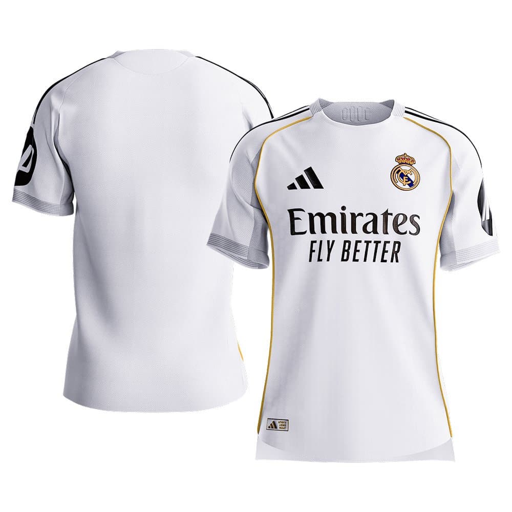 Men's Real Madrid Home Authentic Soccer Jersey 2025/26 Men's Real Madrid Home Authentic Soccer Jersey 2025/26