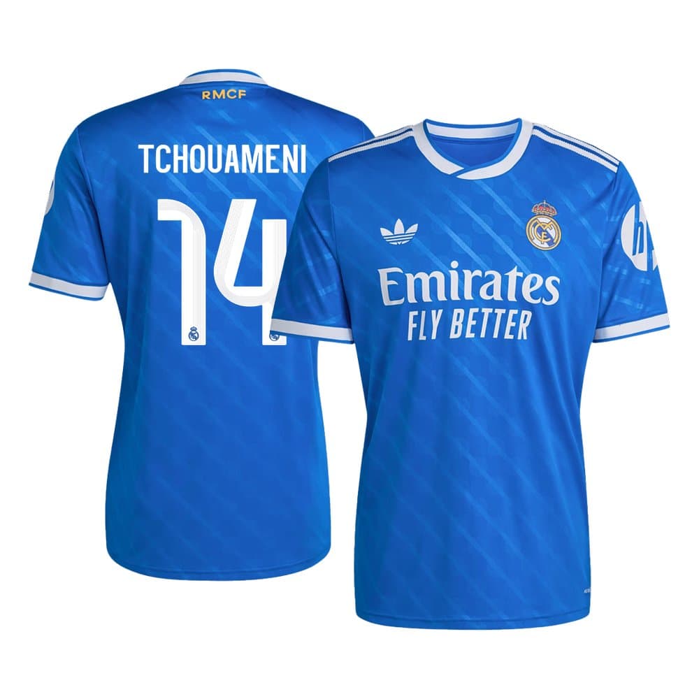 Men's TCHOUAMENI #14 Real Madrid Third Away Replica Soccer Jersey 2025/26