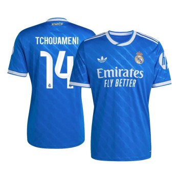Men's TCHOUAMENI #14 Real Madrid Third Away Replica Soccer Jersey 2025/26 Men's TCHOUAMENI #14 Real Madrid Third Away Replica Soccer Jersey 2025/26