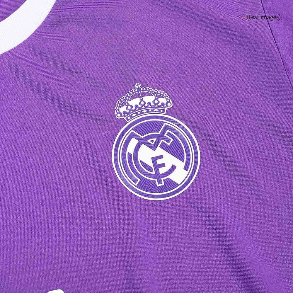 Men's BENZEMA #9 Real Madrid Away Long Sleeve Retro Soccer Jersey 2016/17 Men's BENZEMA #9 Real Madrid Away Long Sleeve Retro Soccer Jersey 2016/17