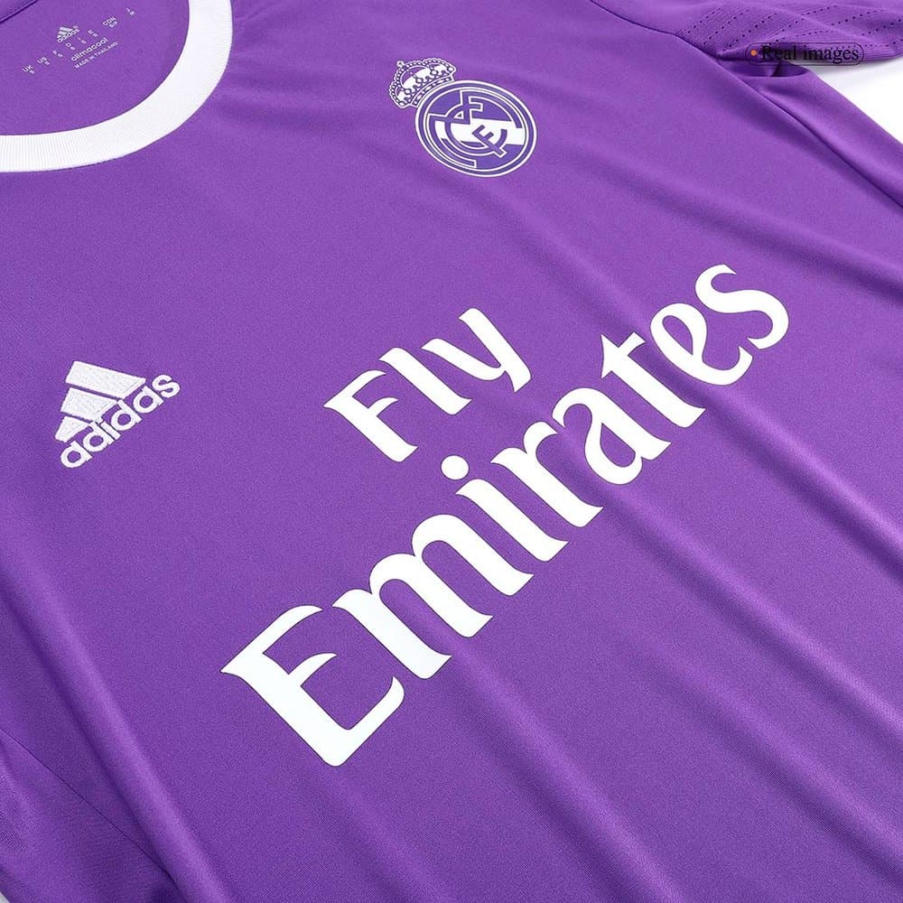 Men's BENZEMA #9 Real Madrid Away Long Sleeve Retro Soccer Jersey 2016/17 Men's BENZEMA #9 Real Madrid Away Long Sleeve Retro Soccer Jersey 2016/17