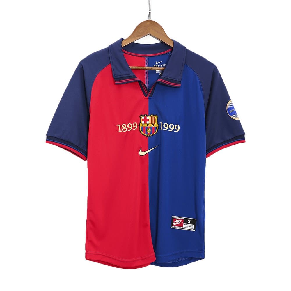 Men's Barcelona Home Retro Soccer Jersey 1999/00 Men's Barcelona Home Retro Soccer Jersey 1999/00