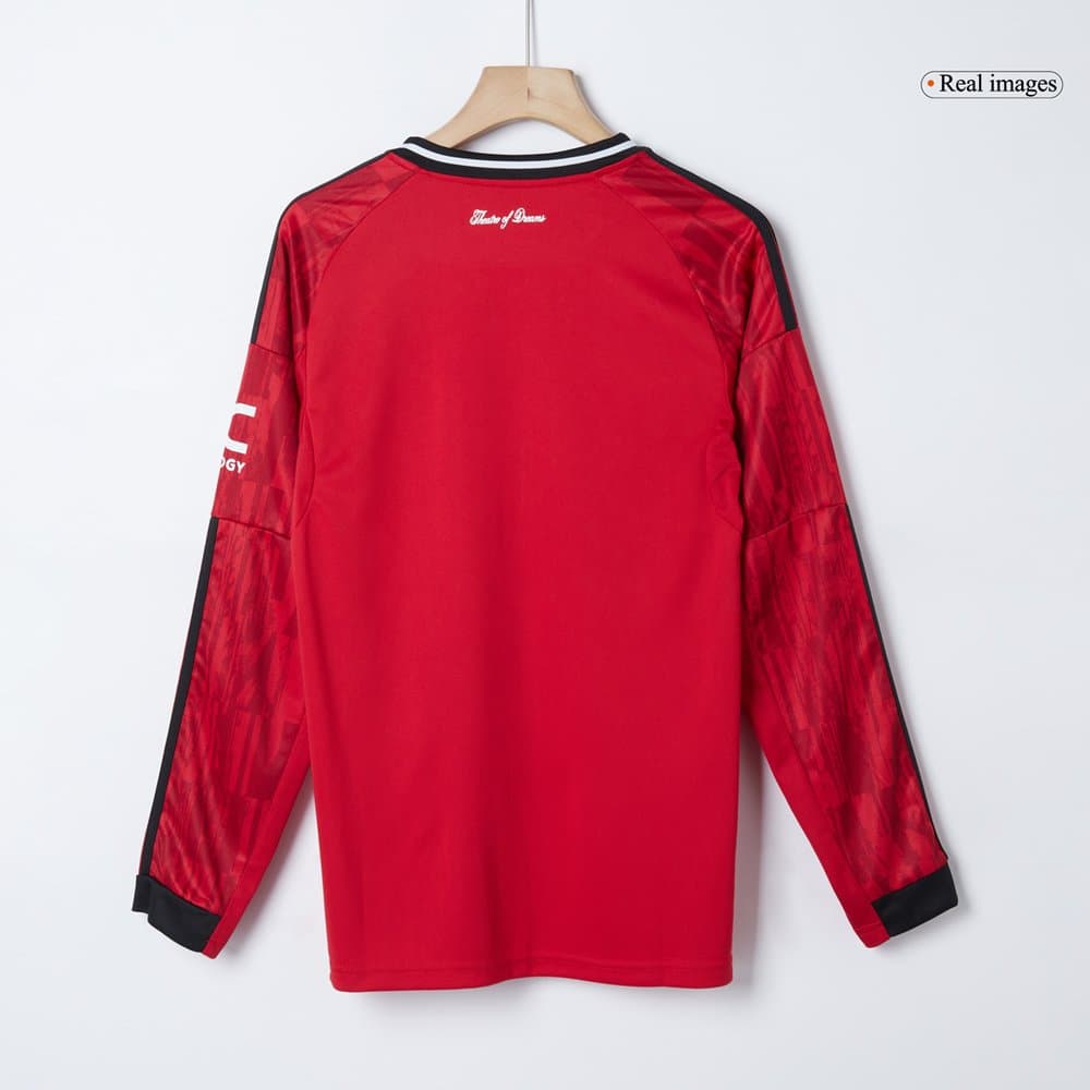 Men's Manchester United Home Long Sleeve Jersey 2025/26 Men's Manchester United Home Long Sleeve Jersey 2025/26