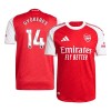 Men's GYÖKERES #14 Arsenal Home Authentic Jersey 2025/26