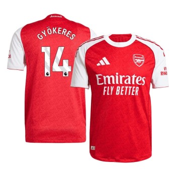 Men's GYÖKERES #14 Arsenal Home Authentic Jersey 2025/26 Men's GYÖKERES #14 Arsenal Home Authentic Jersey 2025/26