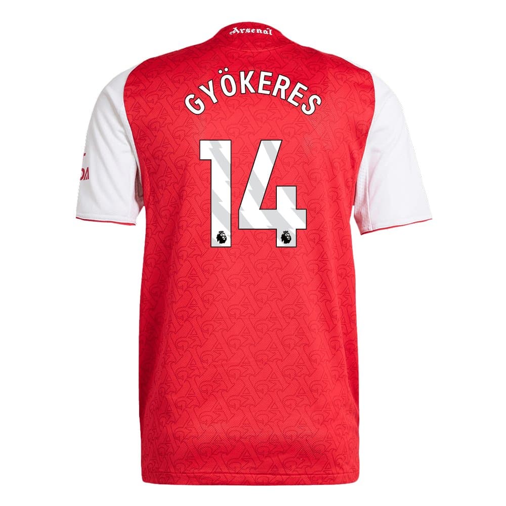 Men's GYÖKERES #14 Arsenal Home Authentic Jersey 2025/26