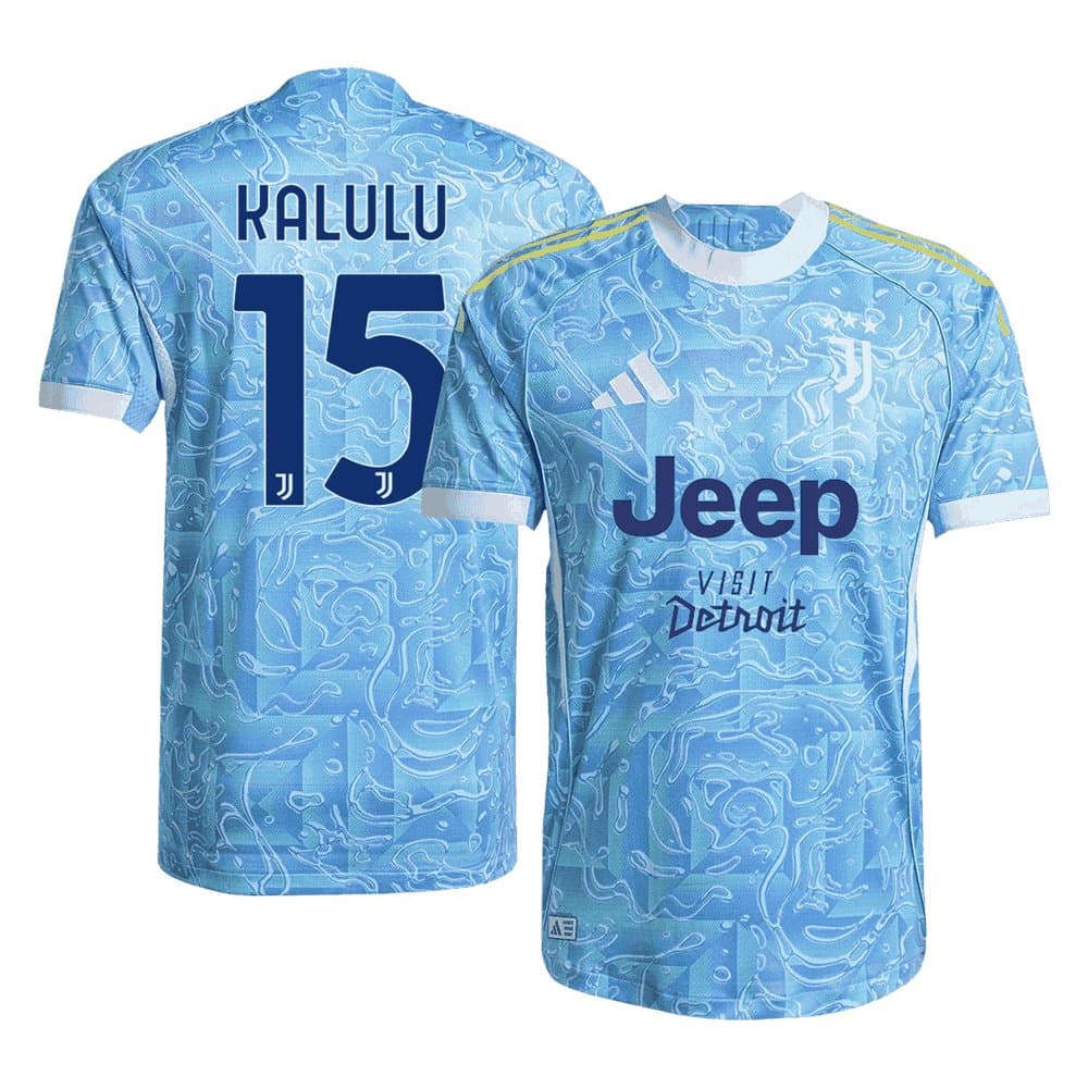 Men's KALULU #15 Juventus Away Authentic Jersey 2025/26 Men's KALULU #15 Juventus Away Authentic Jersey 2025/26