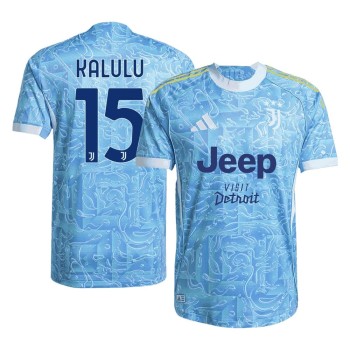 Men's KALULU #15 Juventus Away Authentic Jersey 2025/26 Men's KALULU #15 Juventus Away Authentic Jersey 2025/26
