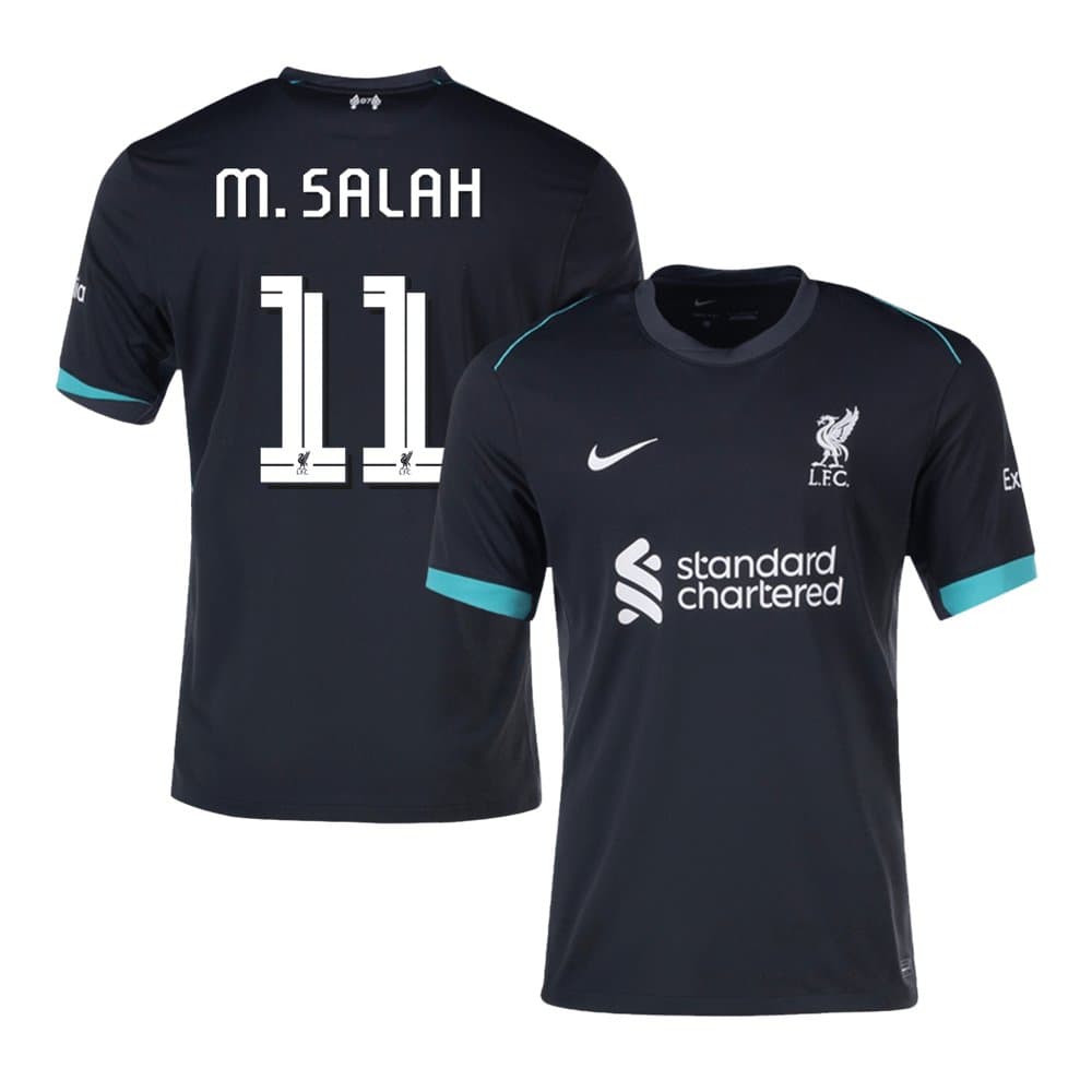 Men's M.SALAH #11 Liverpool Away Replica Soccer Jersey - UCL 2024/25