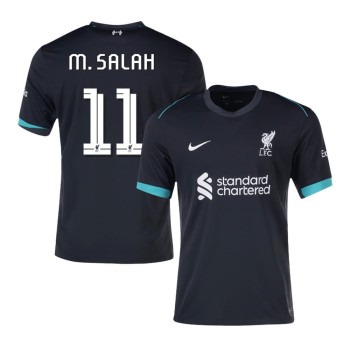 Men's M.SALAH #11 Liverpool Away Replica Soccer Jersey - UCL 2024/25