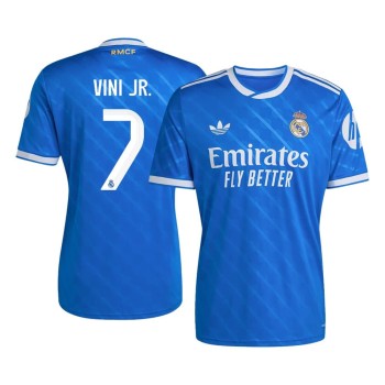 Men's VINI JR. #7 Real Madrid Third Away Replica Soccer Jersey 2025/26