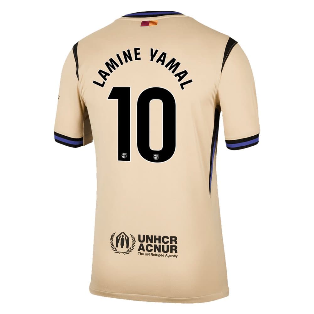 Men's LAMINE YAMAL #10 Barcelona Away Replica Soccer Jersey 2025/26