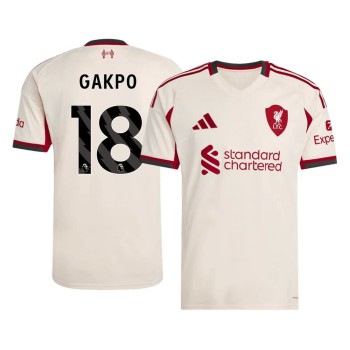 Men's GAKPO #18 Liverpool Away Replica Soccer Jersey 2025/26
