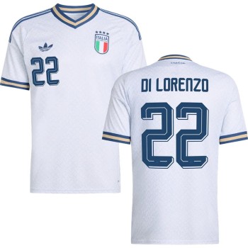 Kid's DI LORENZO #22 Italy Away Replica Jersey World Cup 2026