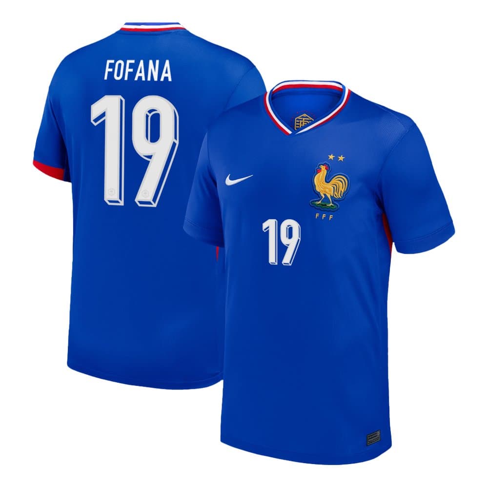 Men's FOFANA #19 France Home Replica Soccer Jersey 2024
