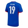 Men's FOFANA #19 France Home Replica Soccer Jersey 2024