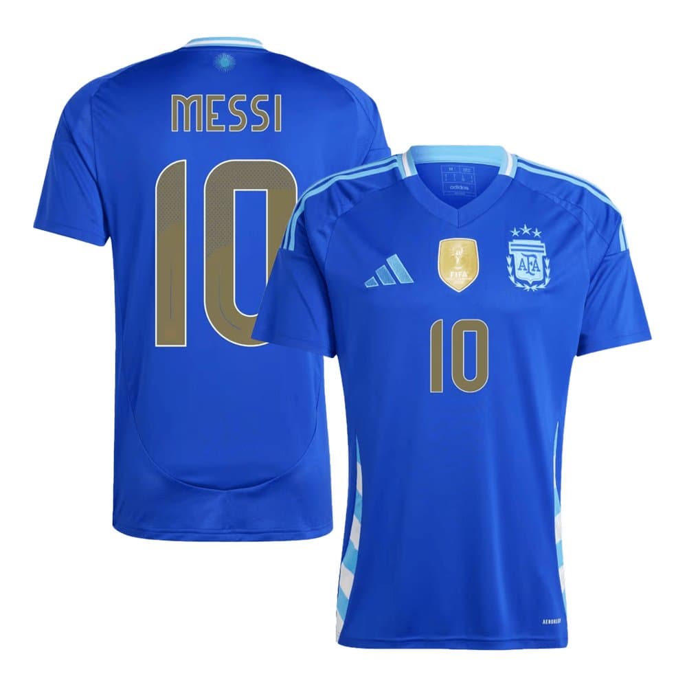 Men's MESSI #10 Argentina Away Replica Soccer Jersey 2024 Men's MESSI #10 Argentina Away Replica Soccer Jersey 2024