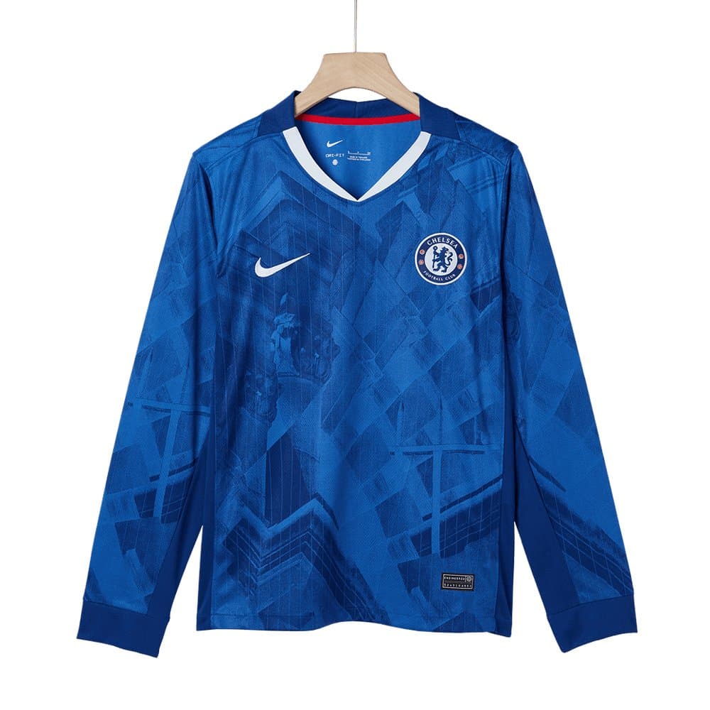 Men's Chelsea Home Long Sleeve Jersey 2025/26 Men's Chelsea Home Long Sleeve Jersey 2025/26