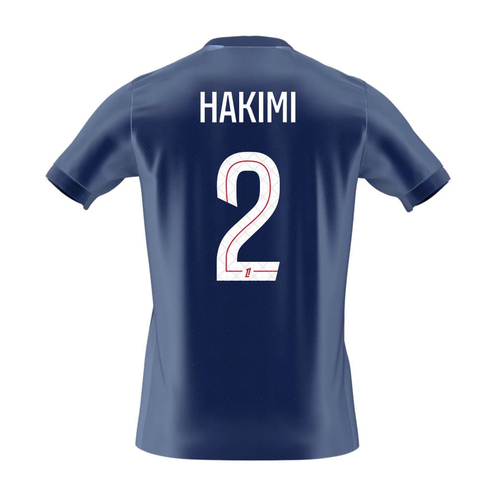 Men's HAKIMI #2 PSG Home Replica Soccer Jersey 2025/26 Men's HAKIMI #2 PSG Home Replica Soccer Jersey 2025/26
