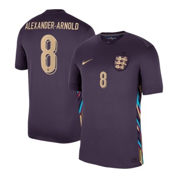Men's ALEXANDER-ARNOLD #8 England Away Replica Soccer Jersey EURO 2024 Men's ALEXANDER-ARNOLD #8 England Away Replica Soccer Jersey EURO 2024