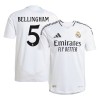 Men's BELLINGHAM #5 Real Madrid Home Authentic Soccer Jersey 2024/25 Men's BELLINGHAM #5 Real Madrid Home Authentic Soccer Jersey 2024/25