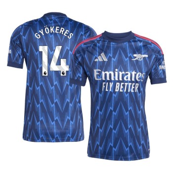 Men's GYÖKERES #14 Arsenal Away Replica Soccer Jersey 2025/26