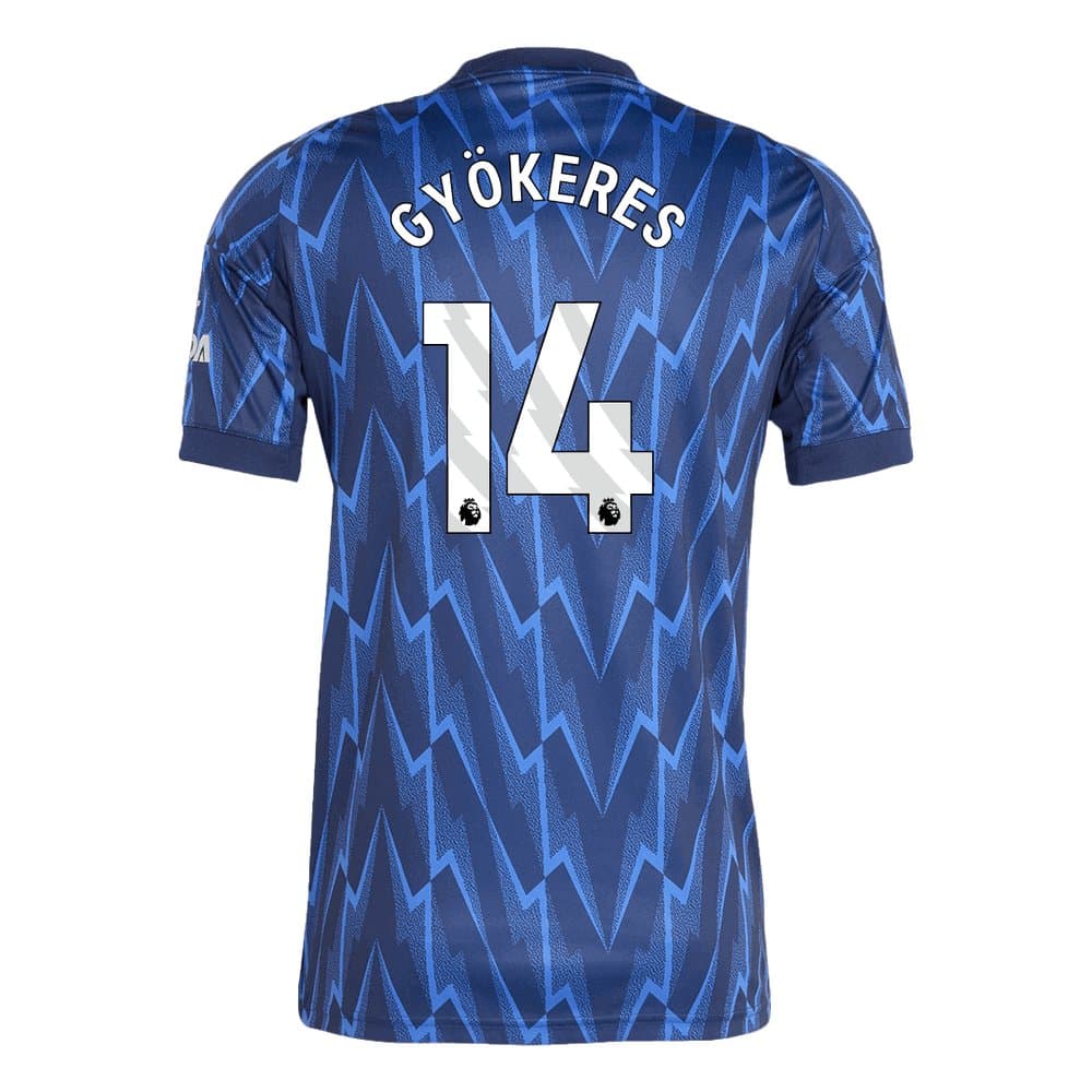 Men's GYÖKERES #14 Arsenal Away Replica Soccer Jersey 2025/26