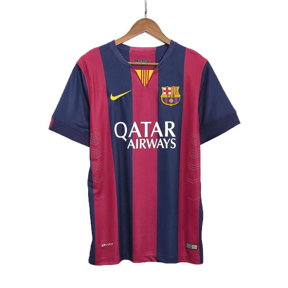 Men's Barcelona Home Retro Soccer Jersey 2014/15