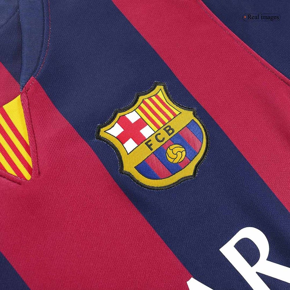 Men's Barcelona Home Retro Soccer Jersey 2014/15