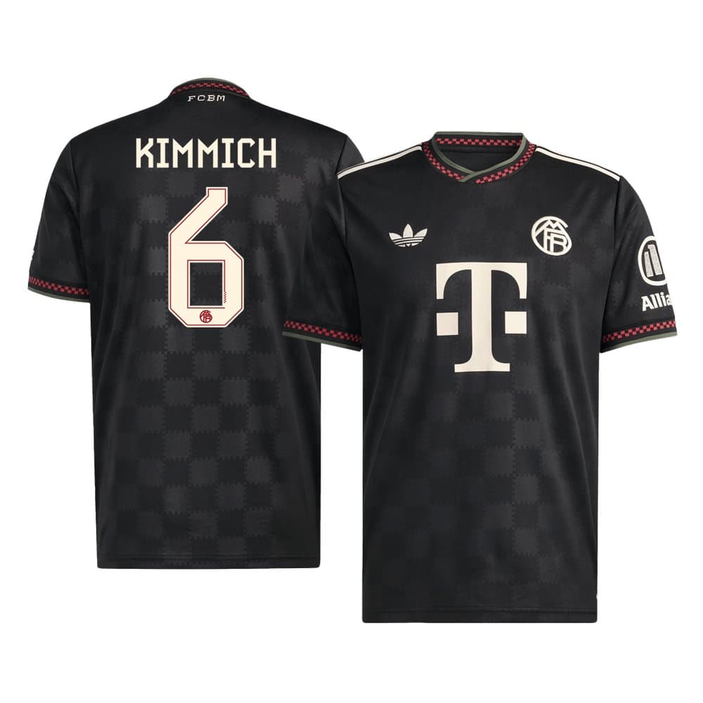 Men's KIMMICH #6 Bayern Munich Third Away Replica Soccer Jersey 2025/26