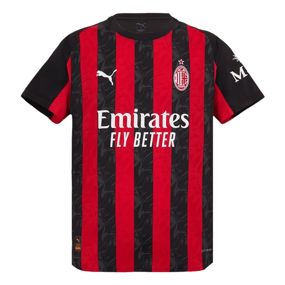 Men's AC Milan Home Authentic Soccer Jersey 2025/26 Men's AC Milan Home Authentic Soccer Jersey 2025/26