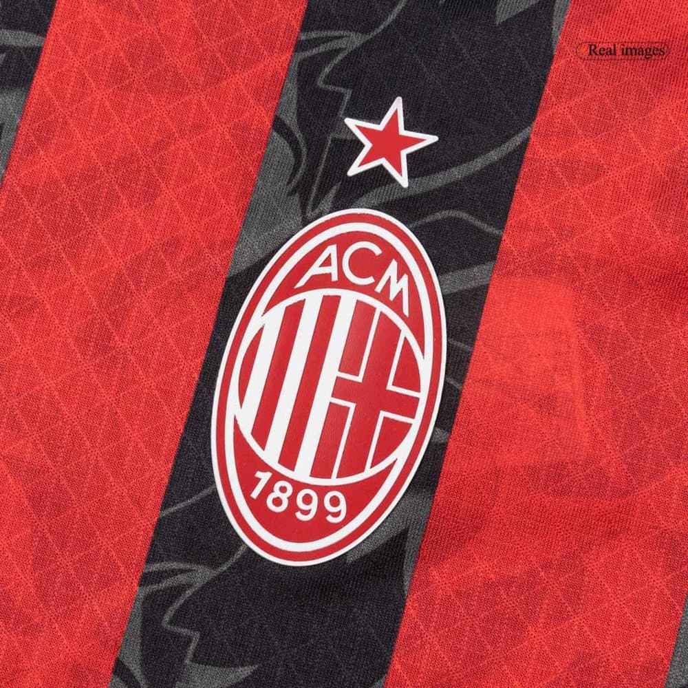 Men's AC Milan Home Authentic Soccer Jersey 2025/26 Men's AC Milan Home Authentic Soccer Jersey 2025/26