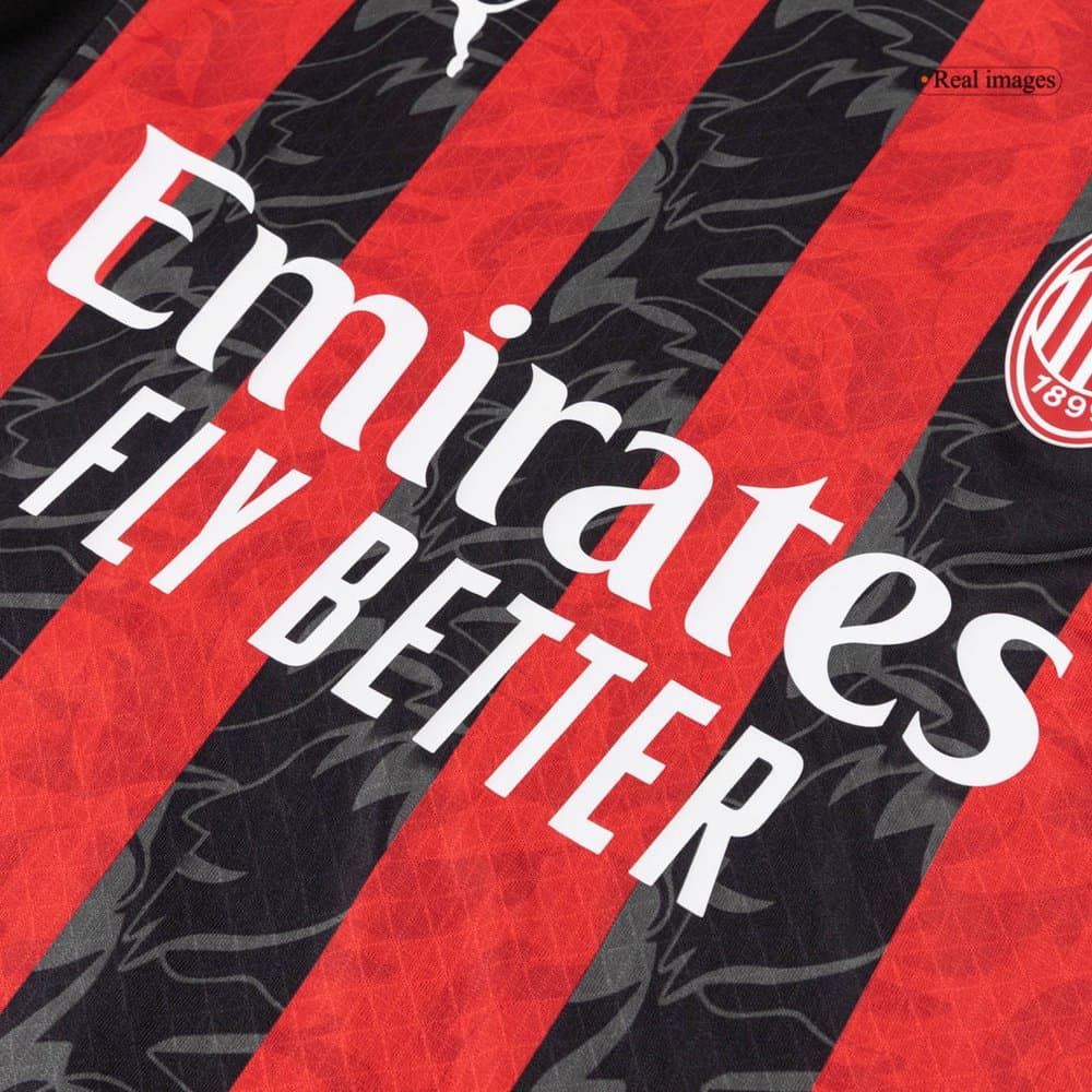 Men's AC Milan Home Authentic Soccer Jersey 2025/26 Men's AC Milan Home Authentic Soccer Jersey 2025/26
