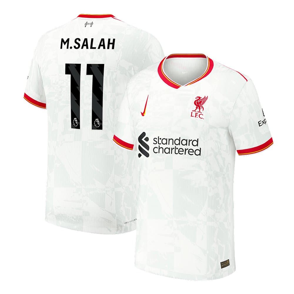Men's M.SALAH #11 Liverpool Third Away Authentic Soccer Jersey 2024/25