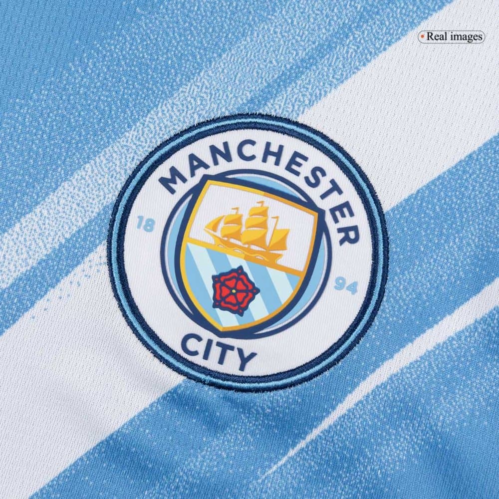 Men's RODRIGO #16 Manchester City Home Replica Soccer Jersey 2025/26